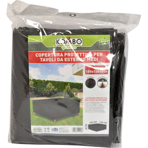 Telo di Copertura Impermeabile per Tavolo da Esterno Kombo Garden 150x130x80cm in PEVA Resistente | Protezione UV, Pioggia e Polvere per Arredo Giardino