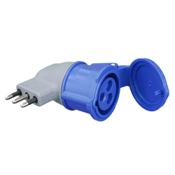 Adattatore Marlanvil 2P+T 16A 230V IP40 - Spina Italiana Civile-Industriale per Uso Domestico e Ufficio. Sicuro e Affidabile.