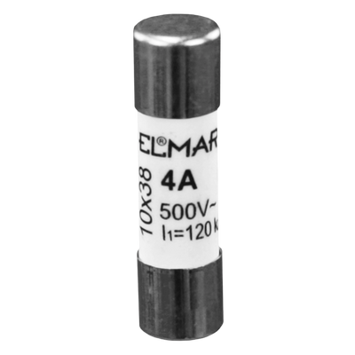 Fusibile 4A Elmark Cilindrico Ceramico - Protezione Rapida e Affidabile per Impianti Elettrici Civili, Industriali ed Elettronici da Sovracorrenti e Cortocircuiti