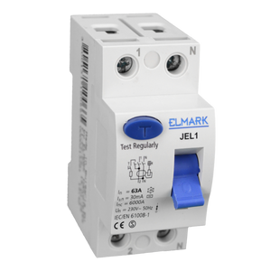 Differenziale Elmark 1P+N 63A 6KA 30mA - Protezione Affidabile per Impianti Civili e Commerciali. Sicurezza Elettrica Garantita Contro Dispersioni di Corrente.