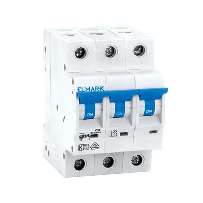 Interruttore Magnetotermico EK 3P 20A 6kA Curva B C63N
