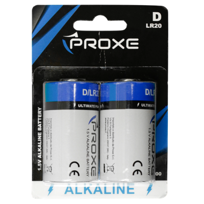 Blister 2 Pile Mezza Torcia C LR14 Proxe 1.5V Alcaline - Lunga Durata e Alta Potenza per Dispositivi Esigenti