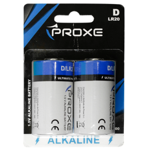 Blister 2 Pile Mezza Torcia C LR14 Proxe 1.5V Alcaline - Lunga Durata e Alta Potenza per Dispositivi Esigenti