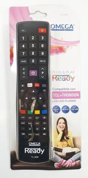 Telecomando Compatibile TCL-THOMSON per TV | Sostituzione Diretta Facile, Nessuna Programmazione Richiesta | Pronto all'Uso, Design Ergonomico Omega