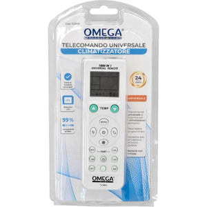 Telecomando Universale Climatizzatore Omega - Compatibile con Tutte le Marche di Aria Condizionata - Controllo Smart e Semplice per il tuo Clima Domestico o Ufficio