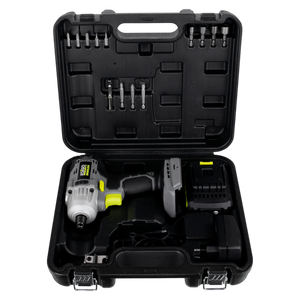 Kit Avvitatore a Impulsi Brushless 1/4" 20V Kombo Pro - Potenza e Precisione per Legno, Metallo e Costruzioni. Completo di Batteria e Caricabatteria.