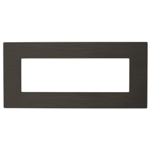 Placca Matix 4 Posti Antracite Spazzolata in Tecnopolimero | Design Moderno e Resistente per Impianti Civili