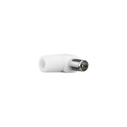 Adattatore Antenna TV Maschio 90° Omega - Connettore Angolare Salvaspazio per Segnale Nitido e Installazione Discreta | Qualità e Certificazione CE