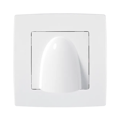 Placca Uscita Cavo EK City One 1 Modulo Bianca - IP20