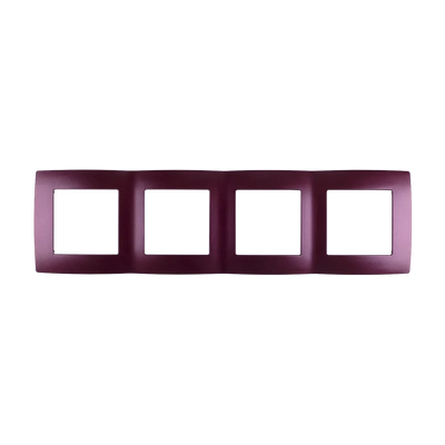 Placca 4 Posti Serie CITY EK: Design e Bordo Metallizzato