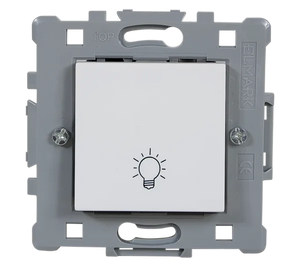 Pulsante Elmark Serie Splendor Bianco 10A | Design Elegante