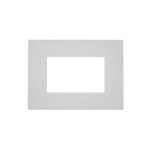 Placca Mapam 3 Posti Slim Bianca per Serie Matix - Finitura Opaca in Tecnopolimero Resistente, Ideale per Ambienti Moderni e Design Minimalista