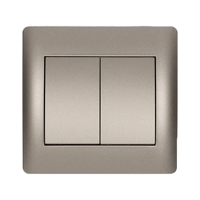 Interruttore Bipolare Serie Rhyme Grigio ELMARK | EK