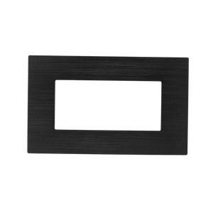 Placca Mapam Slim 4 Posti Nera Matix - Design Moderno in Tecnopolimero Opaco per Ambienti Eleganti e Funzionali