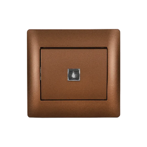 Pulsante Serie Rhyme ELMARK 10A - Coffee Metallic | EK