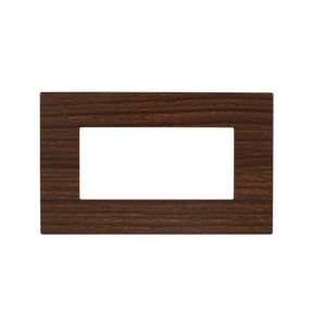 Placca Mapam 3 Posti Slim Ciliegio Effetto Legno - Compatibile Matix, Tecnopolimero Resistente per Interni