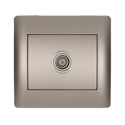 Presa TV ELMARK Serie Rhyme Grigio Metallizzato | EK