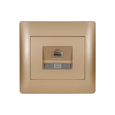 Presa Dati RJ45 EK Rhyme Oro Metallizzato | Design Elegante