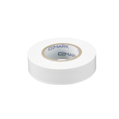 Nastro Isolante Elmark Bianco 19mm x 20m in PVC - Sicurezza Elettrica Professionale per Casa e Fai-da-te