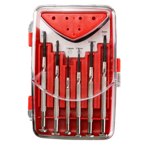 Set Cacciaviti Precisione Kombo 6 Pz con Tester Elettrico - Lame Cromo Vanadio, Punte Magnetiche e Impugnature Ergonomiche Antiscivolo per Lavori di Manutenzione