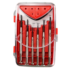 Set Cacciaviti Precisione Kombo 6 Pz con Tester Elettrico - Lame Cromo Vanadio, Punte Magnetiche e Impugnature Ergonomiche Antiscivolo per Lavori di Manutenzione