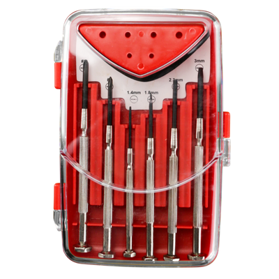 Set Cacciaviti Precisione Kombo 6 Pz con Tester Elettrico - Lame Cromo Vanadio, Punte Magnetiche e Impugnature Ergonomiche Antiscivolo per Lavori di Manutenzione