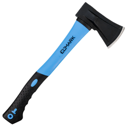 Ascia Elmark con Manico Fibra di Vetro 1000g - Testa Acciaio Forgiato per Taglio e Spacco Legna Efficiente e Duraturo | Ergonomica e Resistente