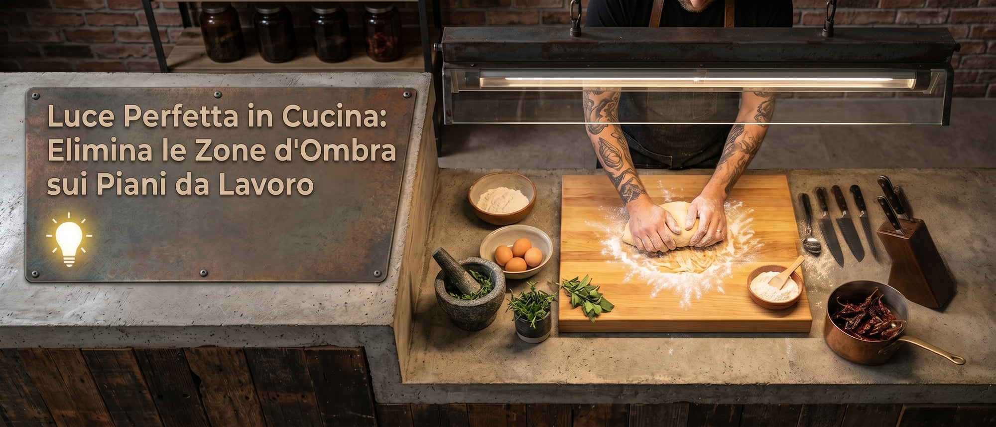 Luce Perfetta in Cucina: Elimina le Zone d'Ombra sui Piani da Lavoro