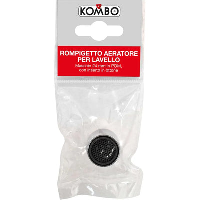 Rompigetto Aeratore Kombo per Lavello Ø24mm - Risparmio Idrico 6 Lt/Min in POM e Ottone