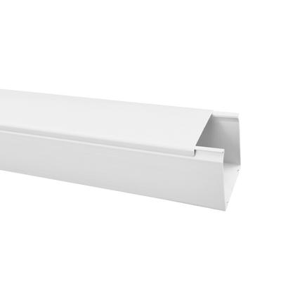 Canalina Passacavi Elmark 40x40mm Bianca | Gestione Cavi Professionale e Ordine Impeccabile | Protezione Robusta per Impianti Elettrici e Rete