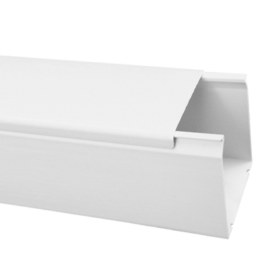 Canalina Passacavi Elmark 80x60mm Bianca - Alta Capacita per Cavi Elettrici, Dati e Fibra. Protezione e Ordine Professionale per Impianti Complessi.