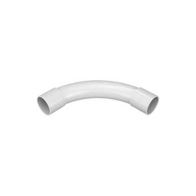 Curva RK 90° Larga Ø20mm Elmark in PVC Grigio IP40 - Raccordo per Tubi Rigidi Elettrici a Vista, Installazioni Professionali