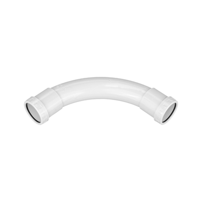 Curva Larga Elmark Rk 90° D32 IP65 per Tubo Corrugato | Resistente Tecnopolimero per Impianti Elettrici Interni ed Esterni | Massima Protezione Cavi