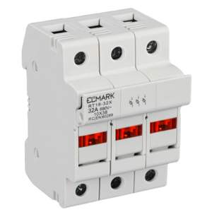 Elmark Porta Fusibili 3P 32A Modulare - Protezione Circuiti Trifase su Guida DIN
