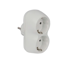 Adattatore Elettrico Doppio ELMARK 16A 3500W | EK