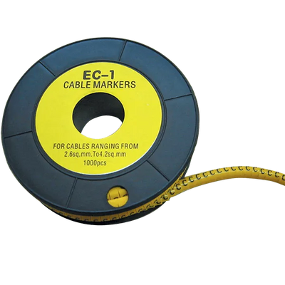 Etichette Marcatura Cavi ELMARK 2.6-4.2mm - Rotolo 1000 pz