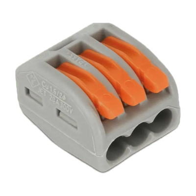 Morsetto di Giunzione 3 Vie 4mm² ELMARK - Alta Affidabilità