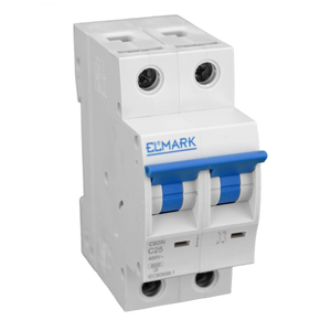 Interruttore Magnetotermico Bipolare 2P 6kA 25A Elmark per Protezione Impianti Elettrici da Sovraccarichi e Cortocircuiti | Sicurezza Residenziale e Industriale