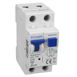 Differenziale Magnetotermico Elmark 1P+N 16A 30mA Tipo A - Protezione Guasti 6kA per Impianti Civili e Industriali