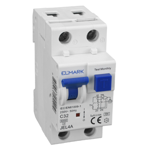 Differenziale Magnetotermico Elmark 1P+N 32A 30mA Tipo A | Protezione Integrata per Impianti Civili e Industriali, 6KA, Sovraccarichi, Cortocircuiti, Dispersioni