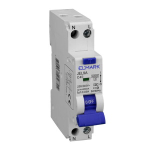 Differenziale Magnetotermico Elmark DPN 1P+N 40A 6kA 30mA Tipo A | Protezione Completa per Impianti Elettrici Residenziali e Commerciali | Sicurezza da Sovraccarichi, Cortocircuiti e Dispersioni