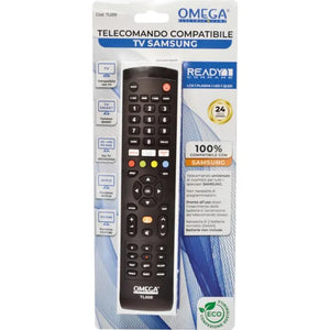 Telecomando Universale Samsung Smart TV OMEGA ELETTRICO - Pre-programmato, Pronto all'Uso e Compatibile con LCD, 3D, HD, UHD, HDR TV. Controllo Intuitivo e Garanzia 2 Anni.