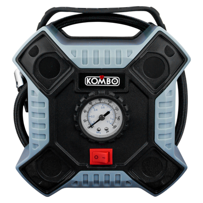 Compressore Auto Kombo 12V Portatile 11BAR Digitale con LED per Pneumatici, Bici, Palloni e Gonfiabili - Spegnimento Automatico e Adattatori Inclusi