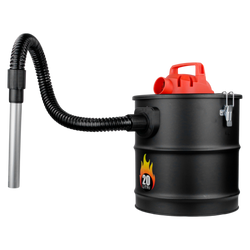 Aspiracenere Soffiatore Kombo 1200W 20L Acciaio Inox HEPA | Pulizia Camini Stufe Barbecue Cenere Fredda | Potente e Versatile per Casa e Semi-Pro