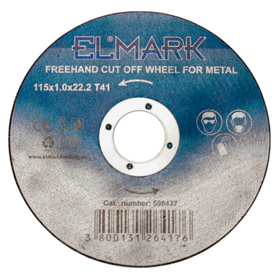 Disco Flex Elmark Ø115x1mm per Metallo - Tagli Rapidi e Precisi su Acciaio e Ferro per Smerigliatrice Angolare - Ideale Fai-da-te e Professionale