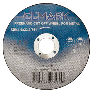 Disco Flex Elmark per Taglio Metallo Ø125/1,6mm – Ideale per Smerigliatrice Angolare 125mm, Acciaio e Ferro. Alta Precisione e Durata.