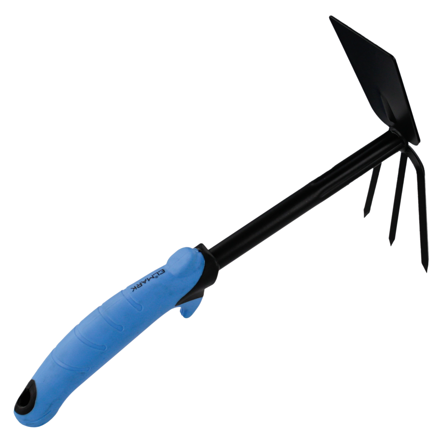Zappetta Doppia con Tridente Elmark: Attrezzo Multifunzione per Vasi, Aiuole e Giardinaggio di Precisione - Lama & Forca Ergonomica - Dettaglio 1