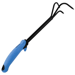 Tridente da Vaso Elmark per Giardinaggio Urbano - Attrezzo Manuale Compatto 3 Denti in Acciaio Antiruggine con Manico Ergonomico per Piante e Fiori