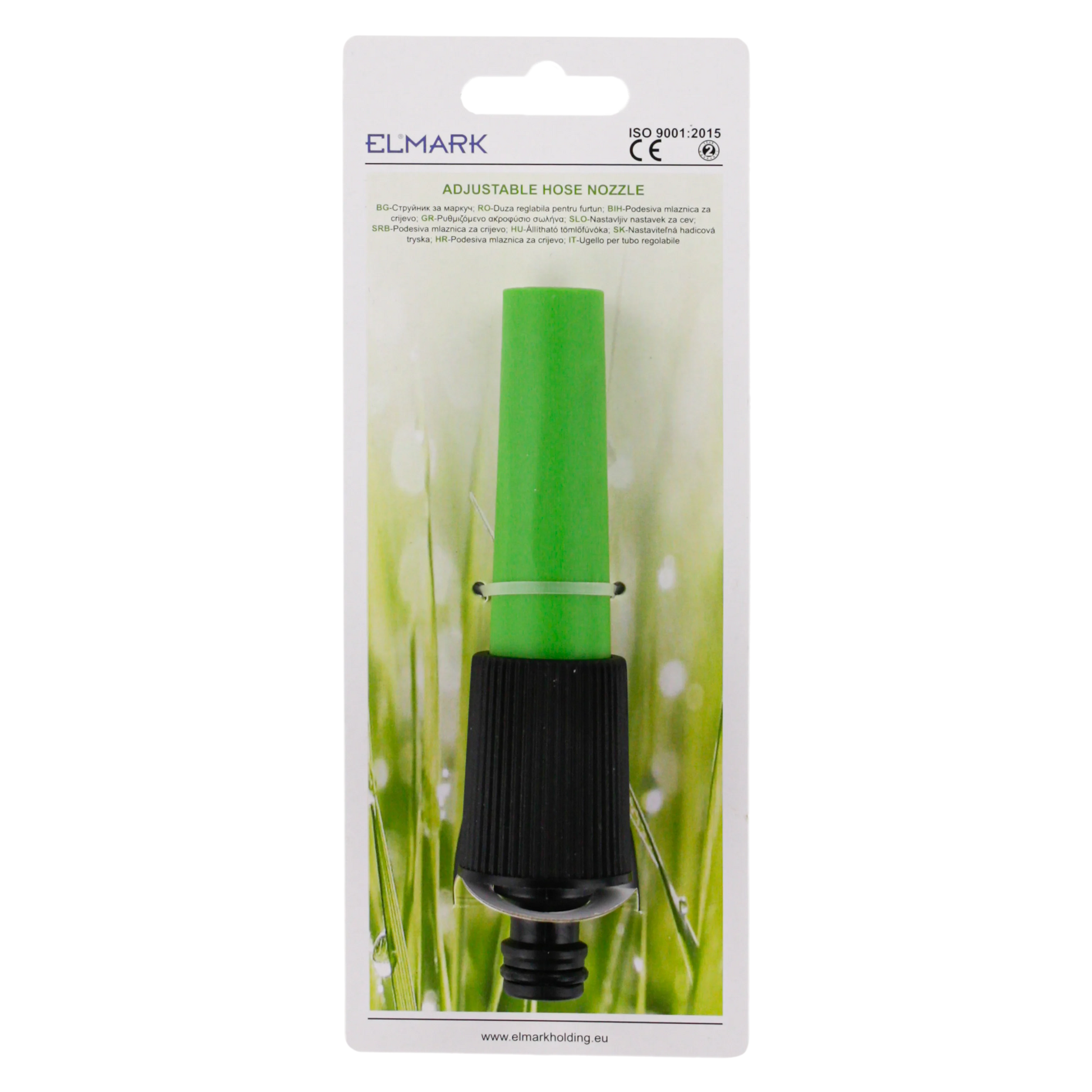 Ugello Regolabile Innesto Rapido 1/2" Elmark per Irrigazione e Pulizia - Getto Concentrato o Nebulizzato, ABS Resistente - Dettaglio 3