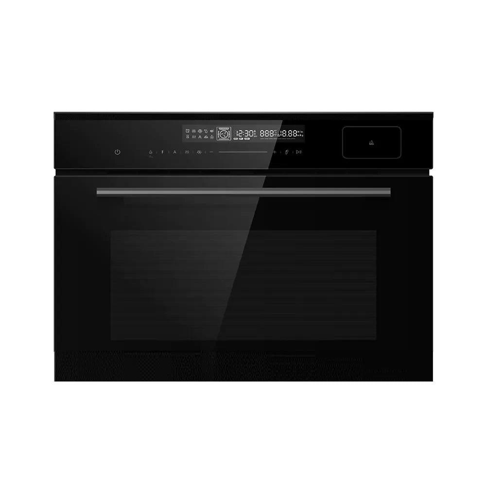 Forno Incasso ELMARK 4-in-1: Vapore, Microonde, Convezione, Grill. Multifunzione 50L Classe A+. Design Nero Elegante per Cucina Moderna. - Dettaglio 1